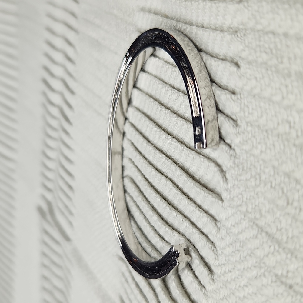 5 for $25! Stella Valle I Initial Cuff Bracelet Silver Color
